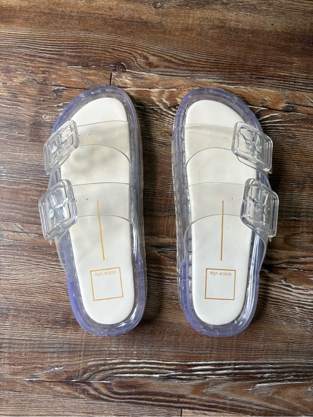 Dolce Vita Julio Clear Jelly Sandal - Picture 2 of 5